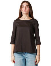 BLUSA DONNA LIVIANA CONTI GIOVI MAGMA A MANICA 3/4 E SCOLLO A BARCA