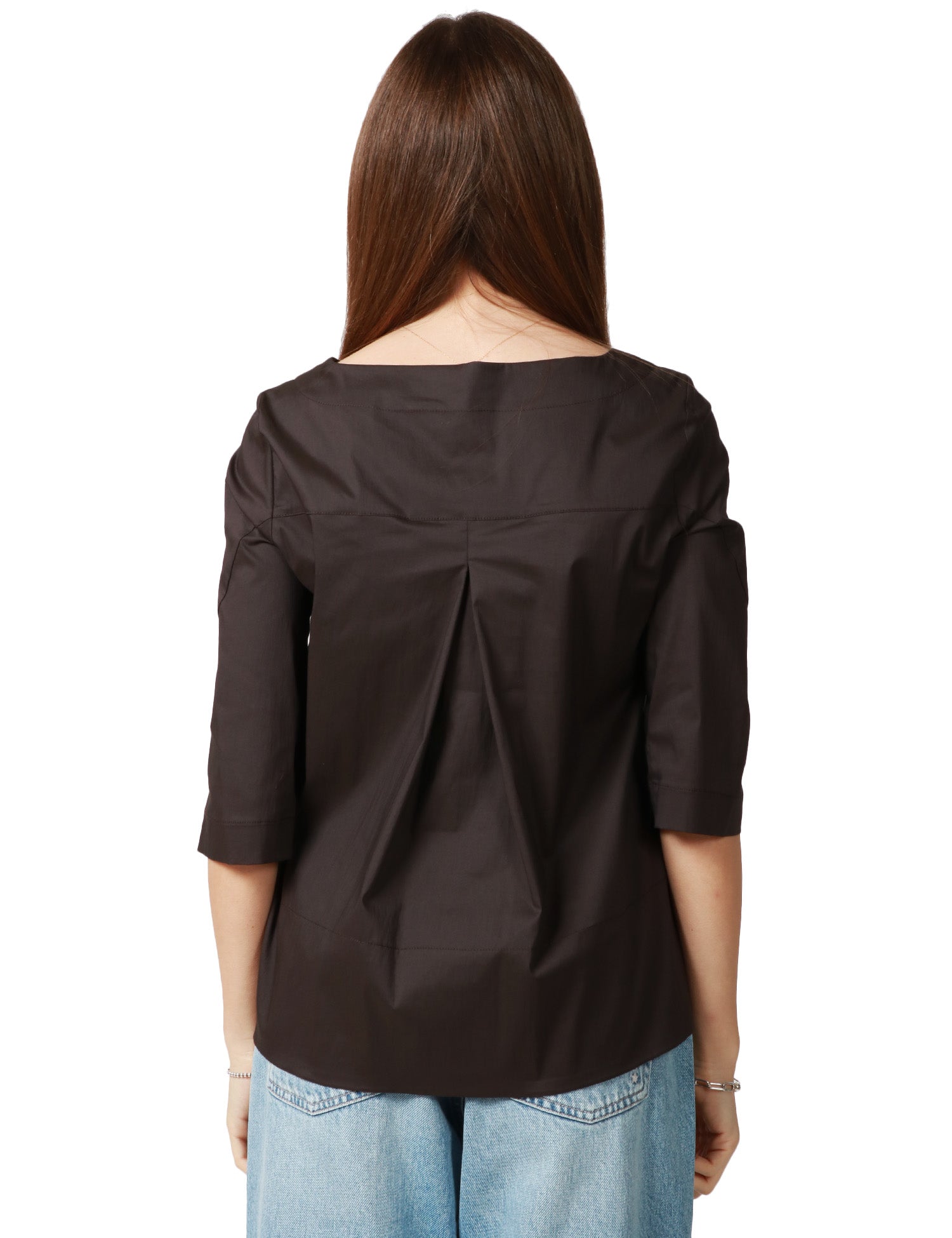 BLUSA DONNA LIVIANA CONTI GIOVI MAGMA A MANICA 3/4 E SCOLLO A BARCA