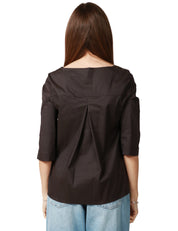 BLUSA DONNA LIVIANA CONTI GIOVI MAGMA A MANICA 3/4 E SCOLLO A BARCA