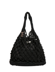 BORSA DONNA MATINèE LIPARI MEDIUM NERA CON DETTAGLIO LOGO IN METALLLO