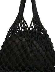 BORSA DONNA MATINèE LIPARI MEDIUM NERA CON DETTAGLIO LOGO IN METALLLO