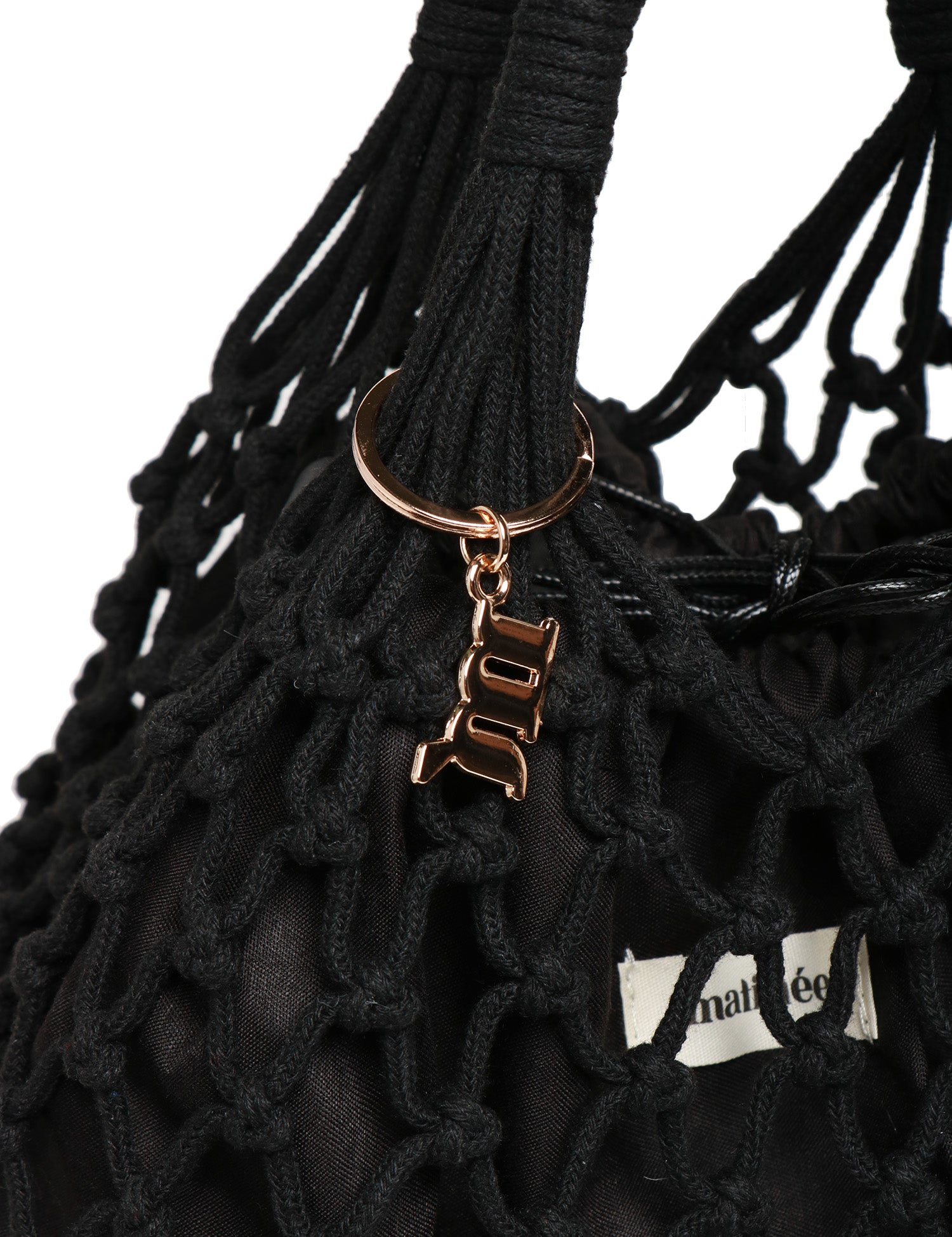 BORSA DONNA MATINèE LIPARI MEDIUM NERA CON DETTAGLIO LOGO IN METALLLO