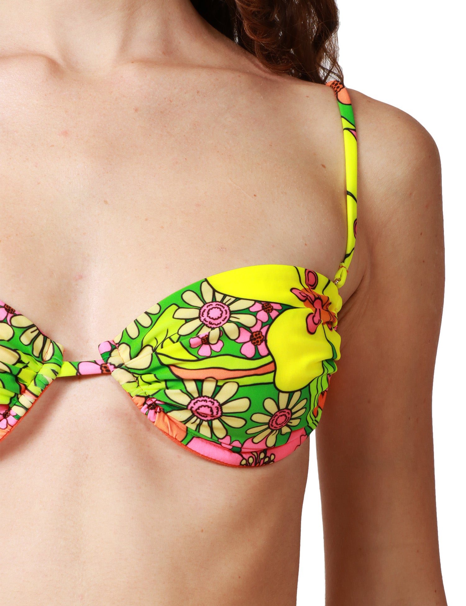 COSTUME MARE DONNA MATINèè MARINAVERDE/GIALLO DUE PEZZI FANTASIA POP