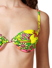COSTUME MARE DONNA MATINèè MARINAVERDE/GIALLO DUE PEZZI FANTASIA POP