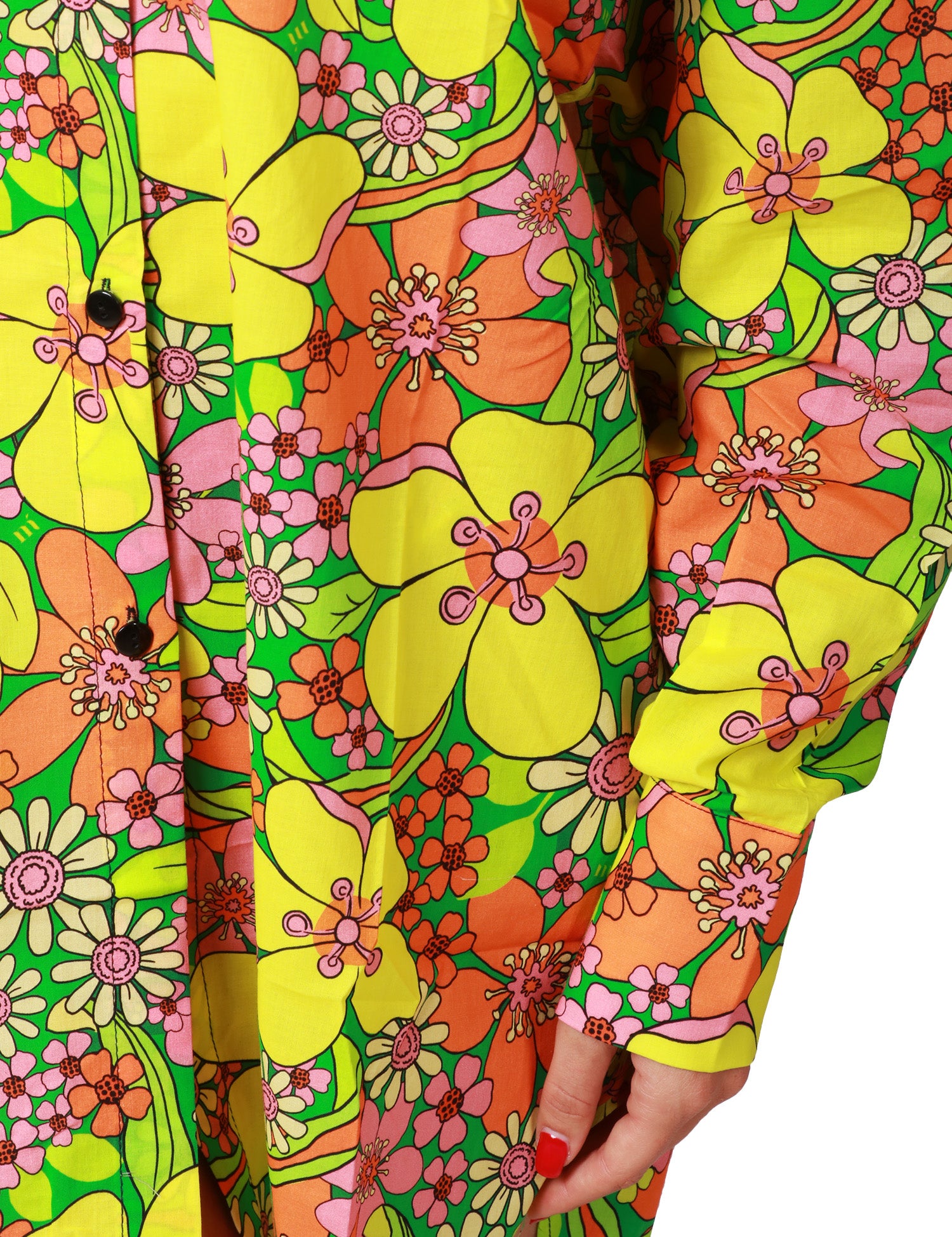 ABITO DONNA MATINèè EVELYNE VERDE/GIALLO FANTASIA POP IN COTONE LEGGERO