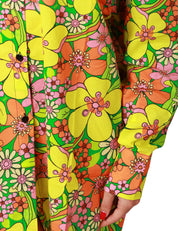 ABITO DONNA MATINèè EVELYNE VERDE/GIALLO FANTASIA POP IN COTONE LEGGERO