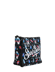 POCHETTE MC 2 SAINT BARTH NERA CON STAMPA WATCH BREAK IN GOMMA CLOROPRENE