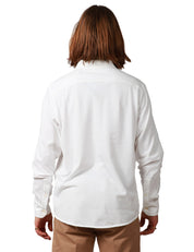 CAMICIA UOMO MC 2 SAINT BARTH AMALFI BIANCA IN JERSEY PIQUET