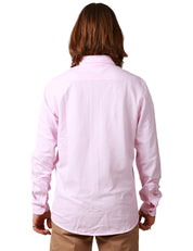 CAMICIA UOMO MC 2 SAINT BARTH AMALFI ROSA IN JERSEY PIQUET