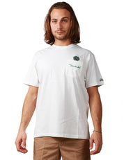 T-SHIRT UOMO MC2 SAINT BARTH AUSTIN BIANCA CON TASCHINO SUL PETTO E RICAMO"STARDUCKS"