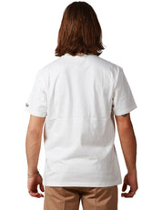 T-SHIRT UOMO MC2 SAINT BARTH AUSTIN BIANCA CON TASCHINO SUL PETTO E RICAMO"STARDUCKS"