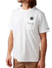 T-SHIRT UOMO MC2 SAINT BARTH AUSTIN BIANCA CON TASCHINO SUL PETTO E RICAMO"STARDUCKS"