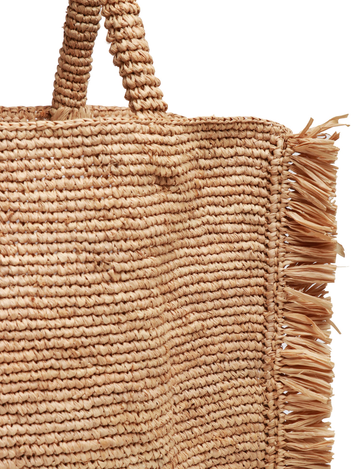 BORSA DONNA MC 2 SAINT BARTH COLETTE BEIGE IN RAFIA CON RICAMO LOGO E MANICI