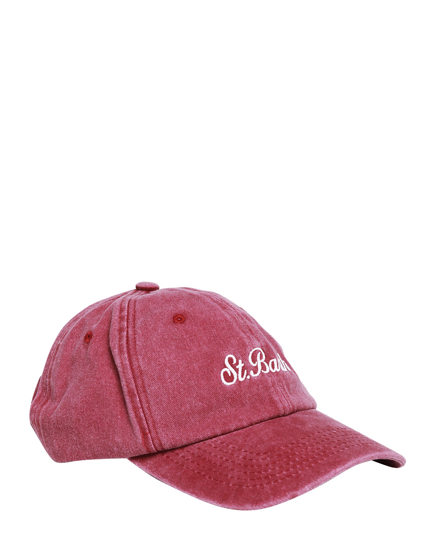 CAPPELLO MC 2 SAINT BARTH BORDEAUX CON VISIERA E RICAMO LOGO DAVANTI