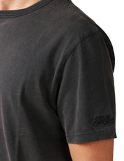 T-SHIRT UOMO MC2 SAINT BARTH DOVER NERA GIROCOLLO CON EFFETTO VINTAGE