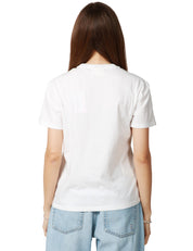 T-SHIRT DONNA MC2 SAINT BARTH BIANCA IN JERSEY CON RICAMO SUL CUORE "BIKINI & MARTINI"