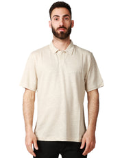 POLO UOMO MC 2 SAINT BARTH FRASER GRAIN A MEZZA MANICA SENZA BOTTONI 100%LINO