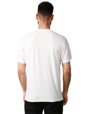 T-SHIRT UOMO MC 2 SAINT BARTH GARY BIANCA IN TESSUTO DI SPUGNA LEGGERO CON RICAMO LOGO SUL PETTO