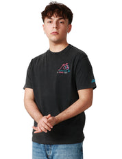 T-SHIRT UOMO MC 2 SAINT BARTH JACK NERA CON RICAMO "CAMPIONE DI WINE SURF"