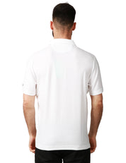 POLO UOMO MC 2 SAINT BARTH JEREMY BIANCA A MEZZA MANICA IN TESSUTO TERRY CON RICAMO LOGO SULLA MANICA