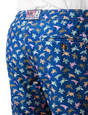 COSTUME MARE UOMO MC 2 SAINT BARTH BLU CON STAMPA TARTARUGHE IN TESSUTO LEGGERO
