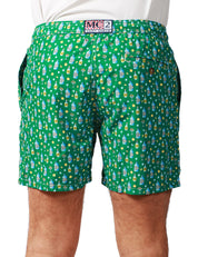 COSTUME MARE UOMO MC 2 SAINT BARTH VERDE CON STAMPA TONIC WATER IN TESSUTO LEGGERO
