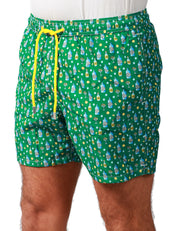COSTUME MARE UOMO MC 2 SAINT BARTH VERDE CON STAMPA TONIC WATER IN TESSUTO LEGGERO
