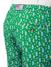 COSTUME MARE UOMO MC 2 SAINT BARTH VERDE CON STAMPA TONIC WATER IN TESSUTO LEGGERO