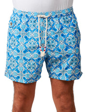 COSTUME MARE UOMO MC2 SAINT BARTH BLUETTE IN TESSUTO LEGGERO CON STAMPA MAJ FIRE
