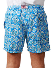 COSTUME MARE UOMO MC2 SAINT BARTH BLUETTE IN TESSUTO LEGGERO CON STAMPA MAJ FIRE