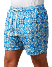 COSTUME MARE UOMO MC2 SAINT BARTH BLUETTE IN TESSUTO LEGGERO CON STAMPA MAJ FIRE