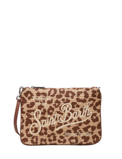 POCHETTE MC 2 SAINT BARTH PARISIENNE STRAW LEOPARD