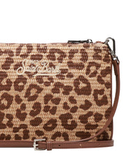 POCHETTE MC 2 SAINT BARTH PARISIENNE STRAW LEOPARD
