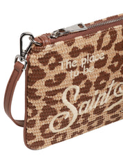 POCHETTE MC 2 SAINT BARTH PARISIENNE STRAW LEOPARD