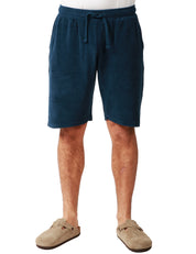 BERMUDA UOMO MC 2 SAINT BARTH RANDLE SPONGE BLU IN SPUGNA CON ELASTICO E COULISSE