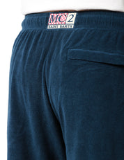 BERMUDA UOMO MC 2 SAINT BARTH RANDLE SPONGE BLU IN SPUGNA CON ELASTICO E COULISSE