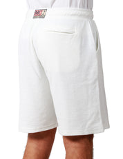 BERMUDA UOMO MC2 SAINT BARTH RANDLE SPONGE BIANCO IN SPUGNA DI COTONE CON RICAMO LOGO