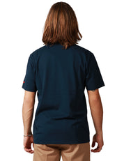 T-SHIRT UOMO MC2 SAINT BARTH BLU GIROCOLLO CON STAMPA FRONTALE "OFFICIAL SPRITZ TASTER"