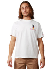 T-SHIRT UOMO MC2 SAINT BARTH BIANCA CON STAMPA TOPOLINO E RICAMO "TE L'AVEVO DETTO"