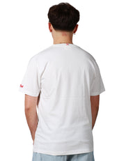 T-SHIRT UOMO MC 2 SAINT BARTH BIANCA CON STAMPA SAPORE DI MARE
