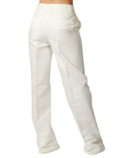 PANTALONE DONNA MVP WARDROBE FLORA TAILOIRED LATTE A VITA ALTA