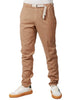 Pantalone uomo myths tabacco in cotone con vita regolabile e gamba dritta