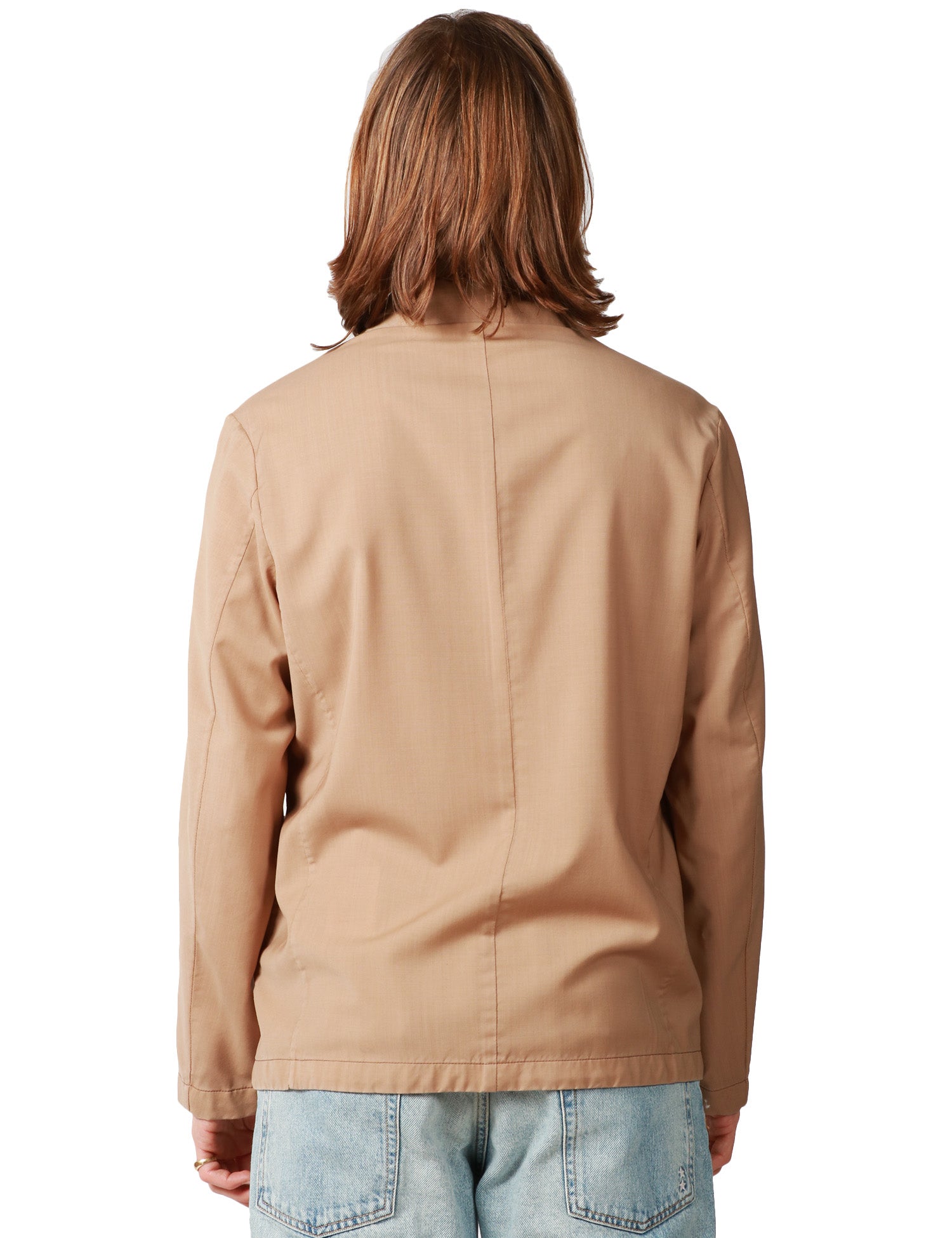 OVER SHIRT UOMO MYTHS BEIGE CON TASCHE APPLICATE DAVANTI E BOTTONI IN TONO