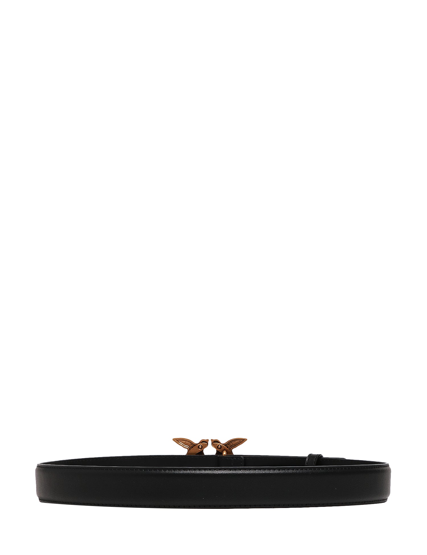 CINTURA donna pinko nera LOVE BIRDS IN PELLE