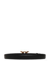 CINTURA donna pinko nera LOVE BIRDS IN PELLE