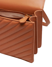 BORSA PINKO LOVE ONE CLASSIC TORRONE IN PELLE CON MOTIVO CHEVRON E FIBBIA LOVE BIRDS DIAMOND CUT