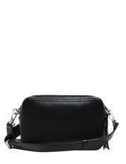 BORSA DONNA PINKO CARRIE NERA RETTANGOLARE IN PELLE GLOSSY CON MAXI LOGO IN RILIEVO