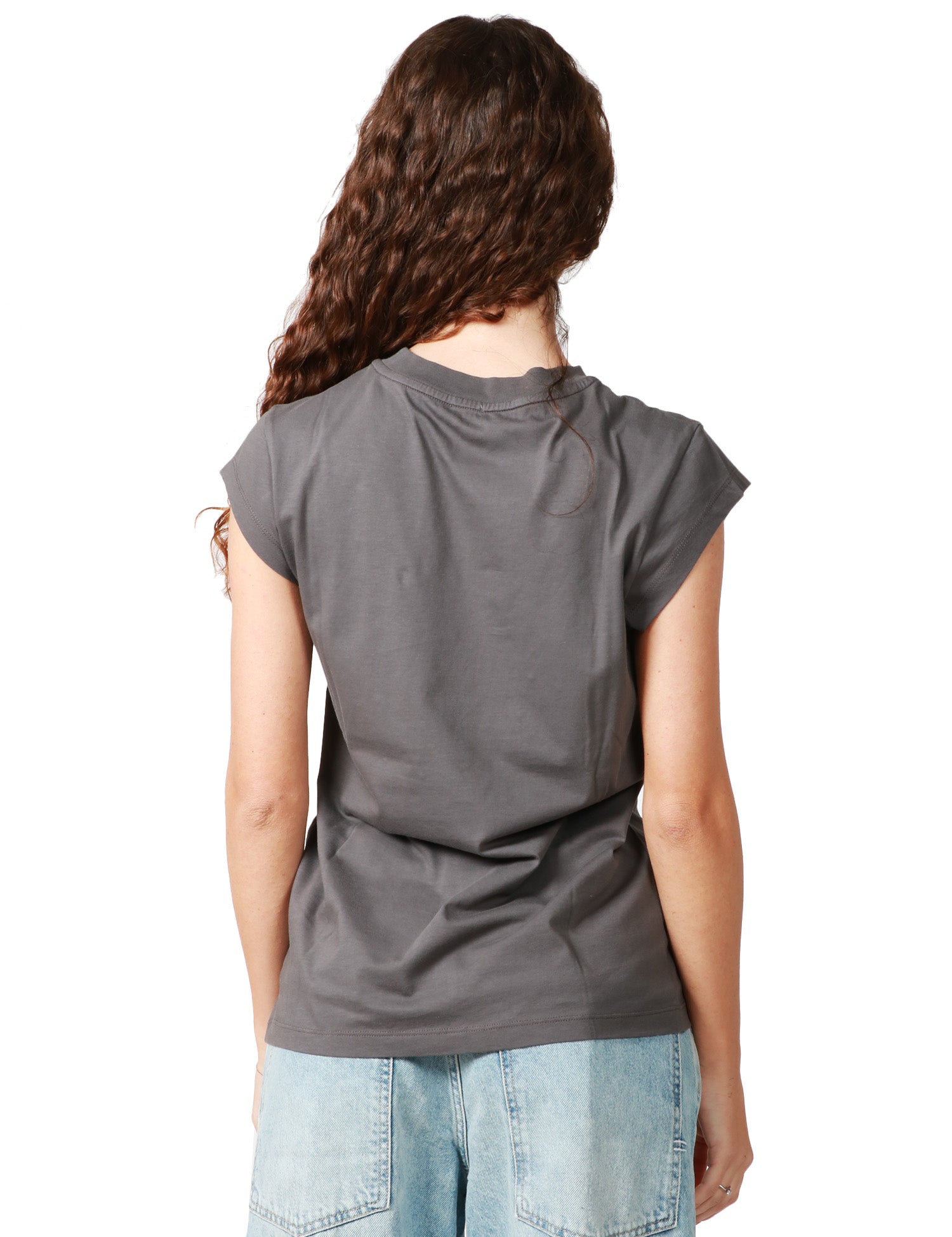 T-SHIRT DONNA PINKO MARRAKECH GRIGIO CON STAMPA "QUEEN OF THE ROAD"