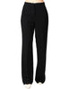 Pantalone donna pinko pergamino nero in cady tecnico con gamba ampia e piega centrale