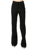 Pantalone donna pinko pollo nero in cady tecnico con gamba aderente svasata al fondo